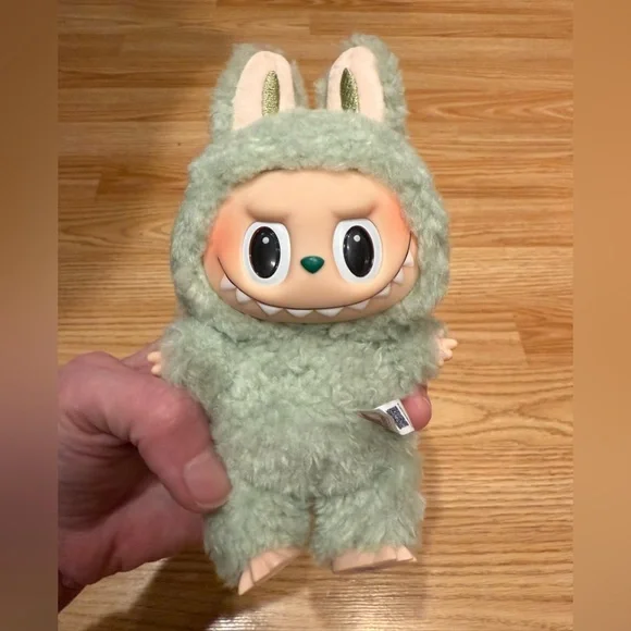 Exciting Macaron Labubu Plush Set - Sesame Bean, Green Grape and Toffee Bundle - Picture 3 of 4